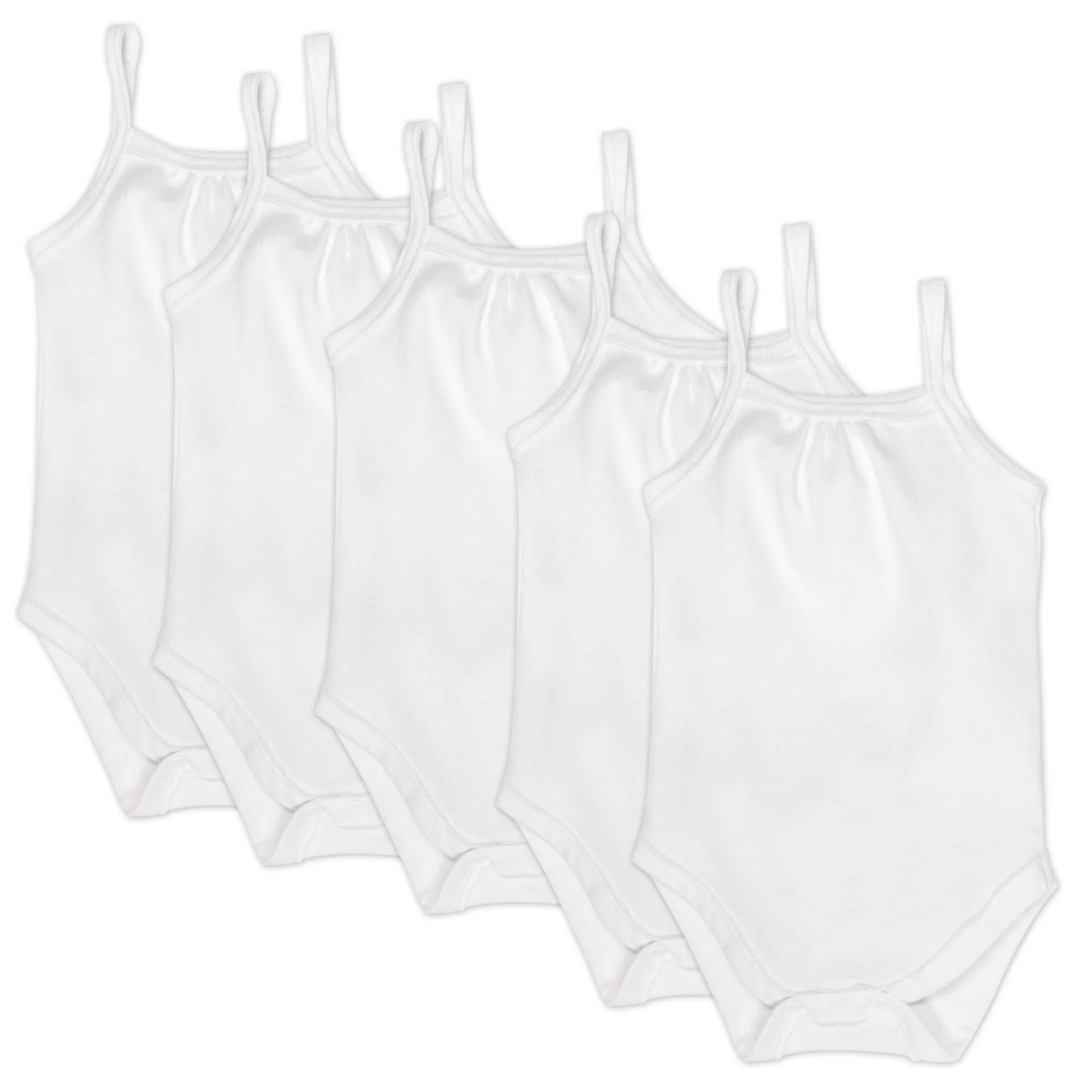 5-Pack Organic Cotton Cami Bodysuits