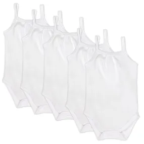 5-Pack Organic Cotton Cami Bodysuits