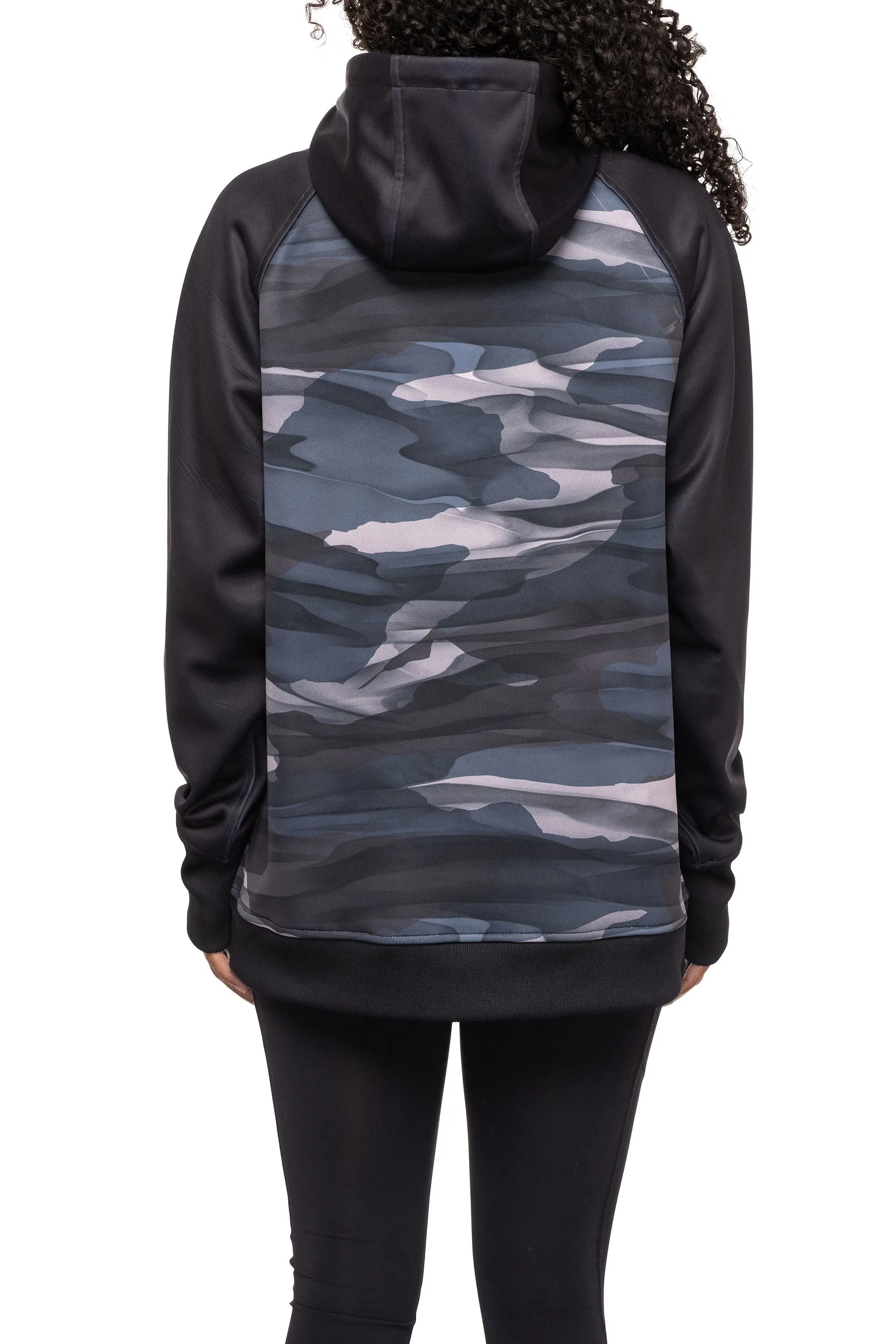 686 Women's Bonded Fleece Pullover Hoodie Dusty Orchid Waterland Camo