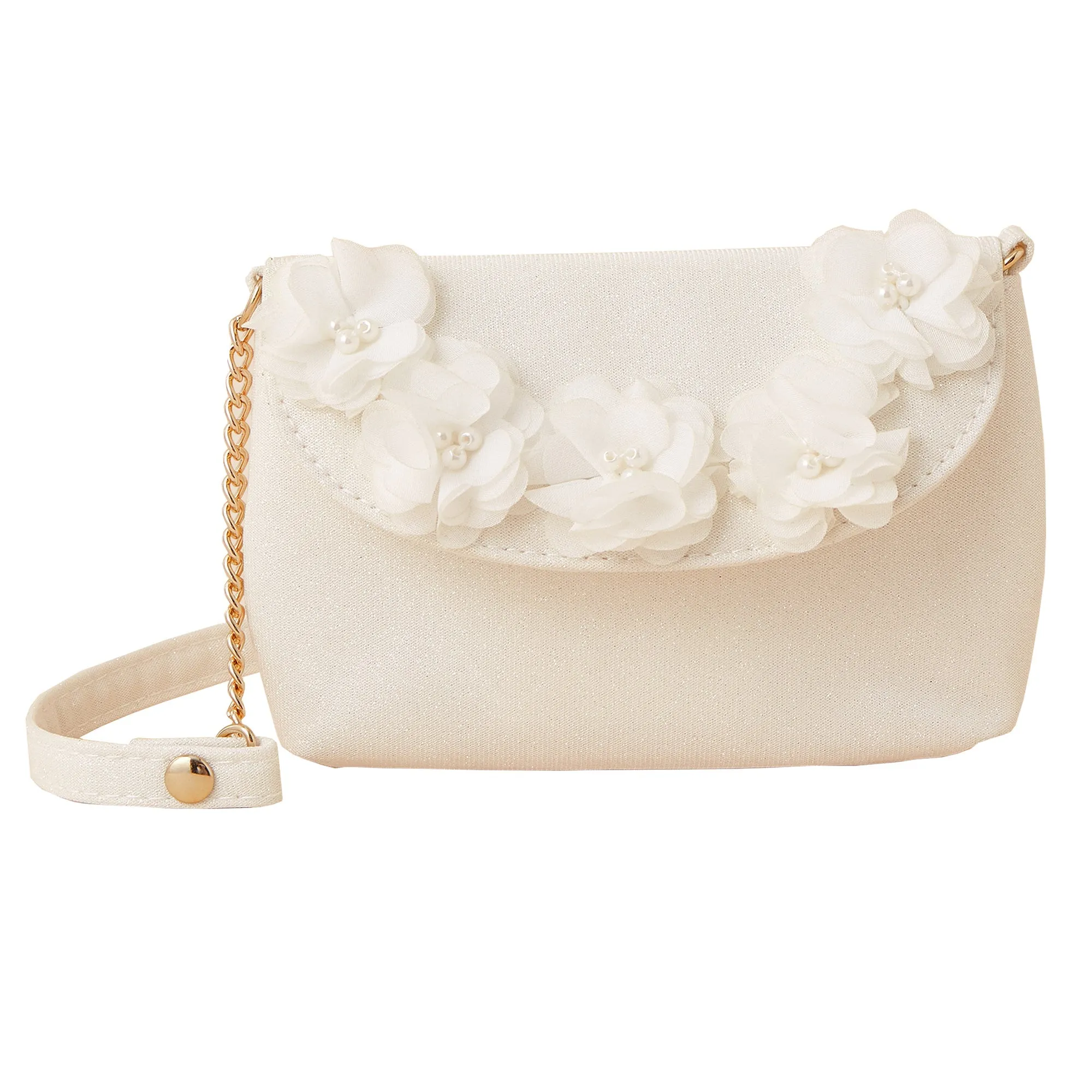 Accessorize London Girl's  Multi Flower White Bag