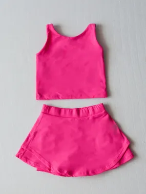 Active Skort Set - Fuchsia