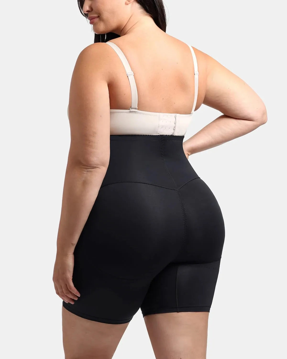 AirSlim® High Waisted Butt Lifter Shorts with 2 Steel Bones