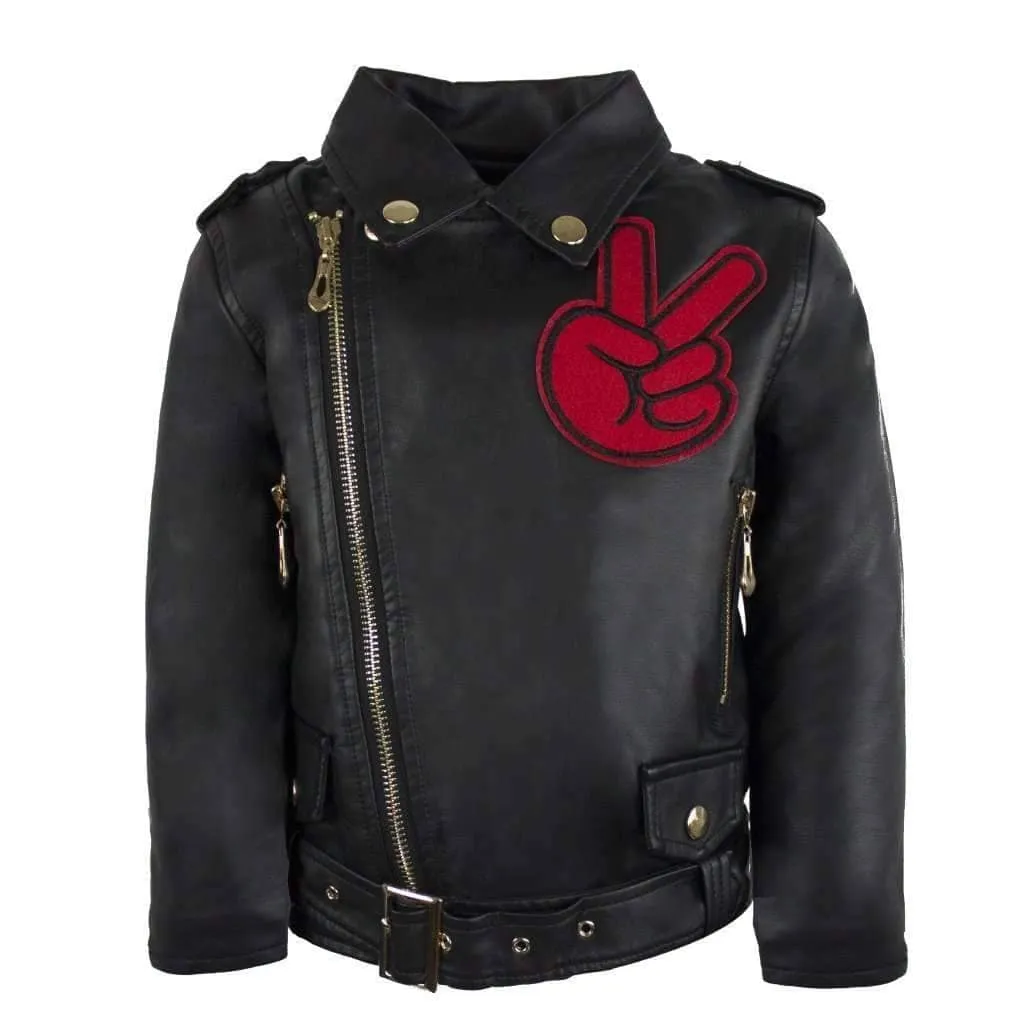 All About The Patch Vegan Leather Jacket