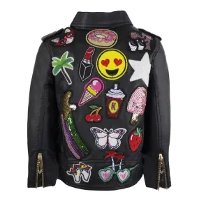 All About The Patch Vegan Leather Jacket