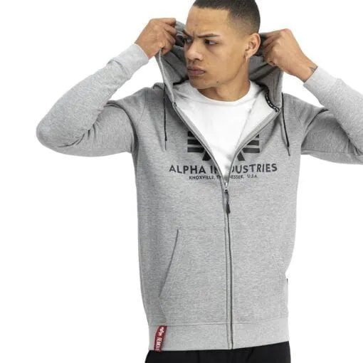 ALPHA LOGO ZIP HOODIE