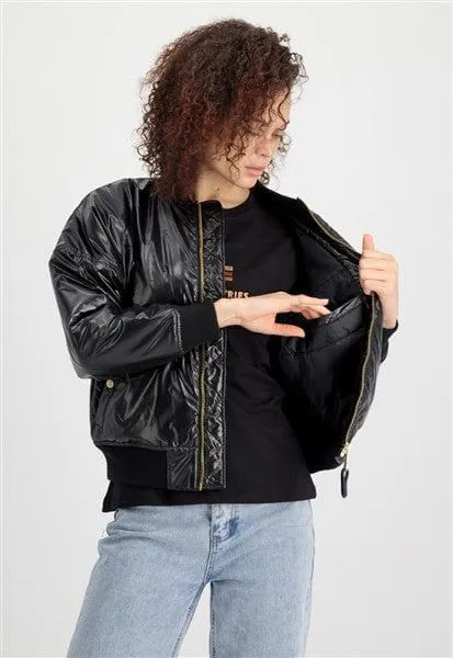 ALPHA MA-1 OS METALLIC FLIGHT JACKET