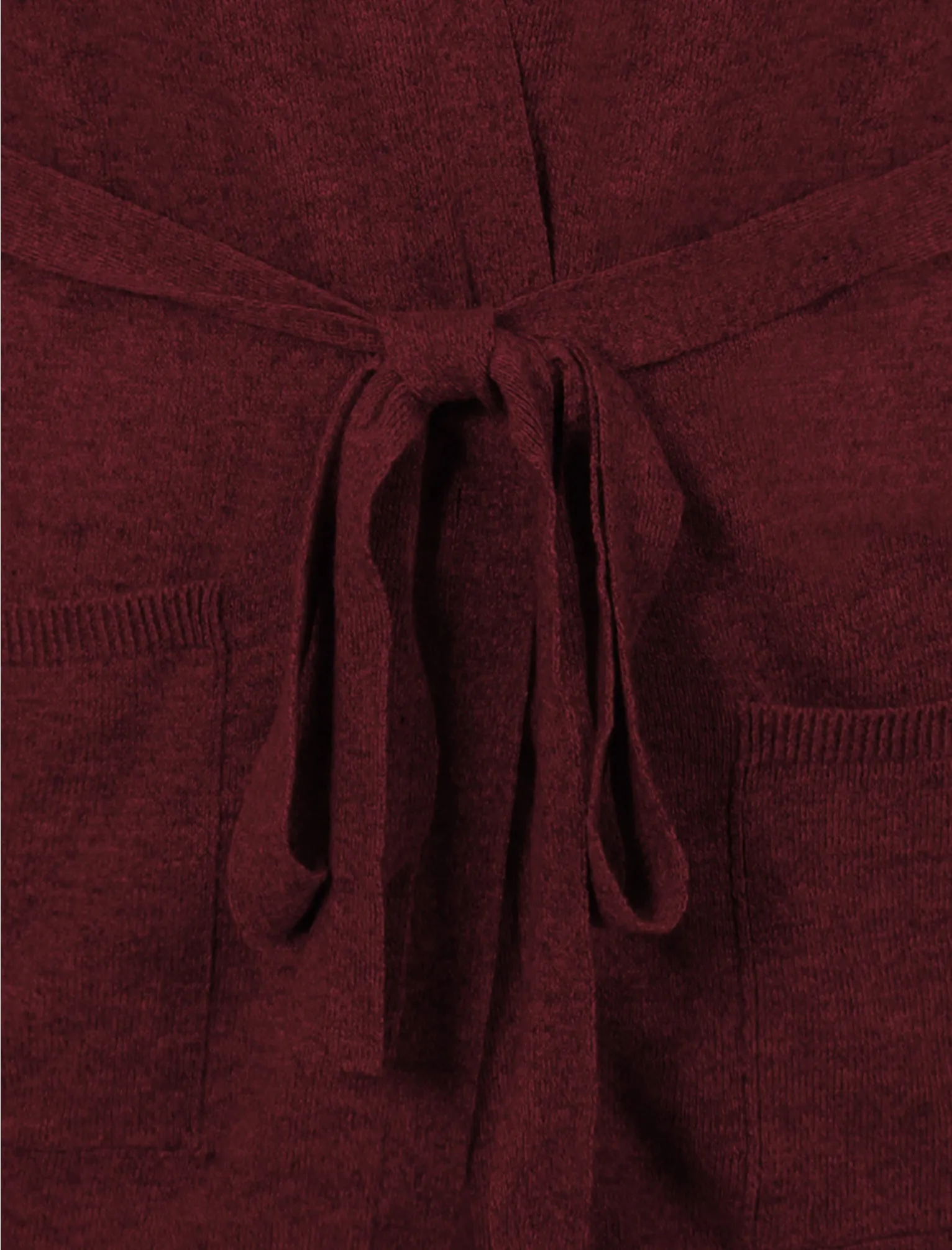 Amara Reya Coati oxblood long belted cardigan