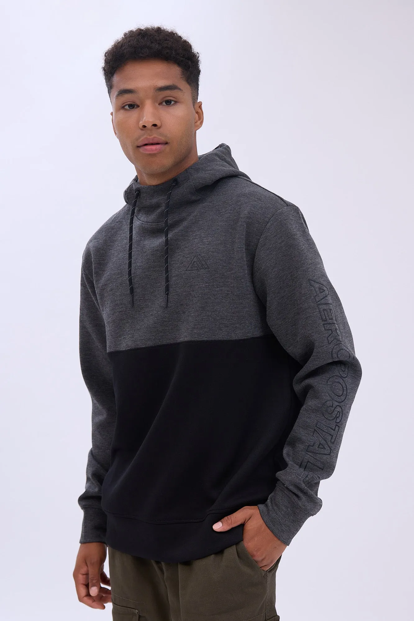 Aéropostale Air Tech Fleece Colour Block Pullover Hoodie