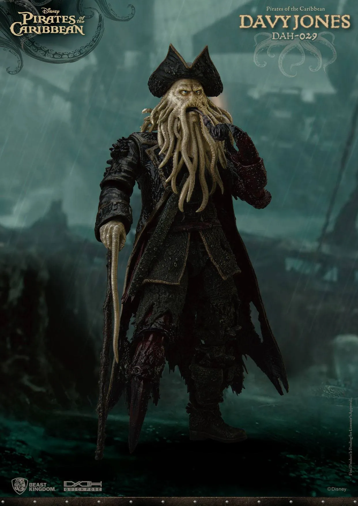 Beast Kingdom Pirates of the Caribbean Davy Jones Dynamic 8ction Heroes 1/9 Action Figure