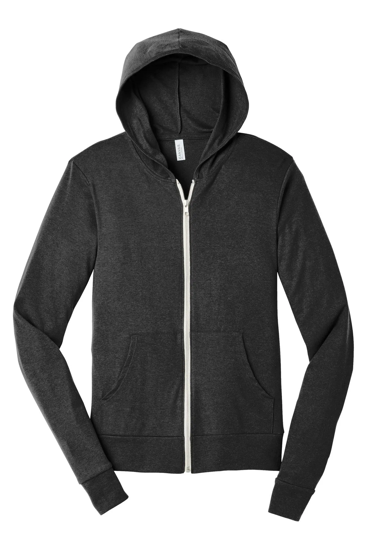 BELLA CANVAS Unisex Triblend Full-Zip Lightweight Hoodie. BC3939