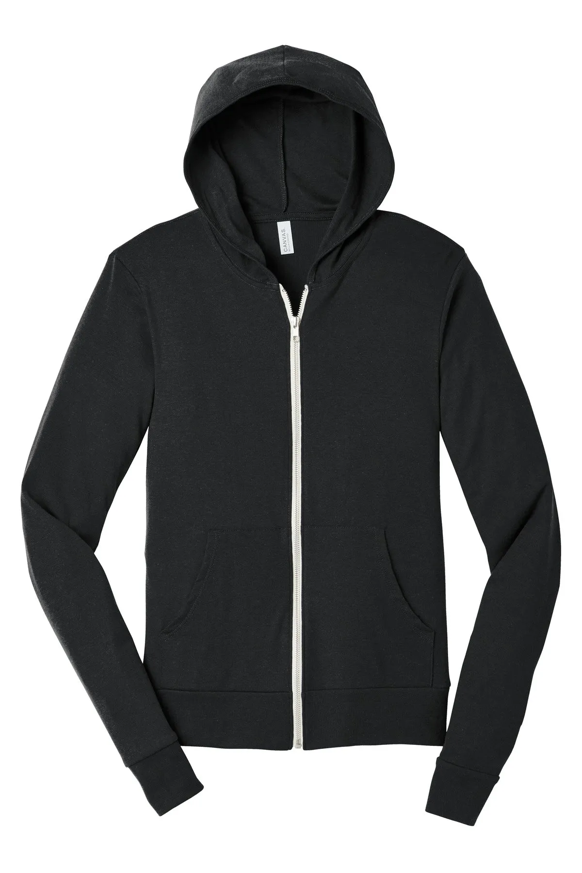 BELLA CANVAS Unisex Triblend Full-Zip Lightweight Hoodie. BC3939