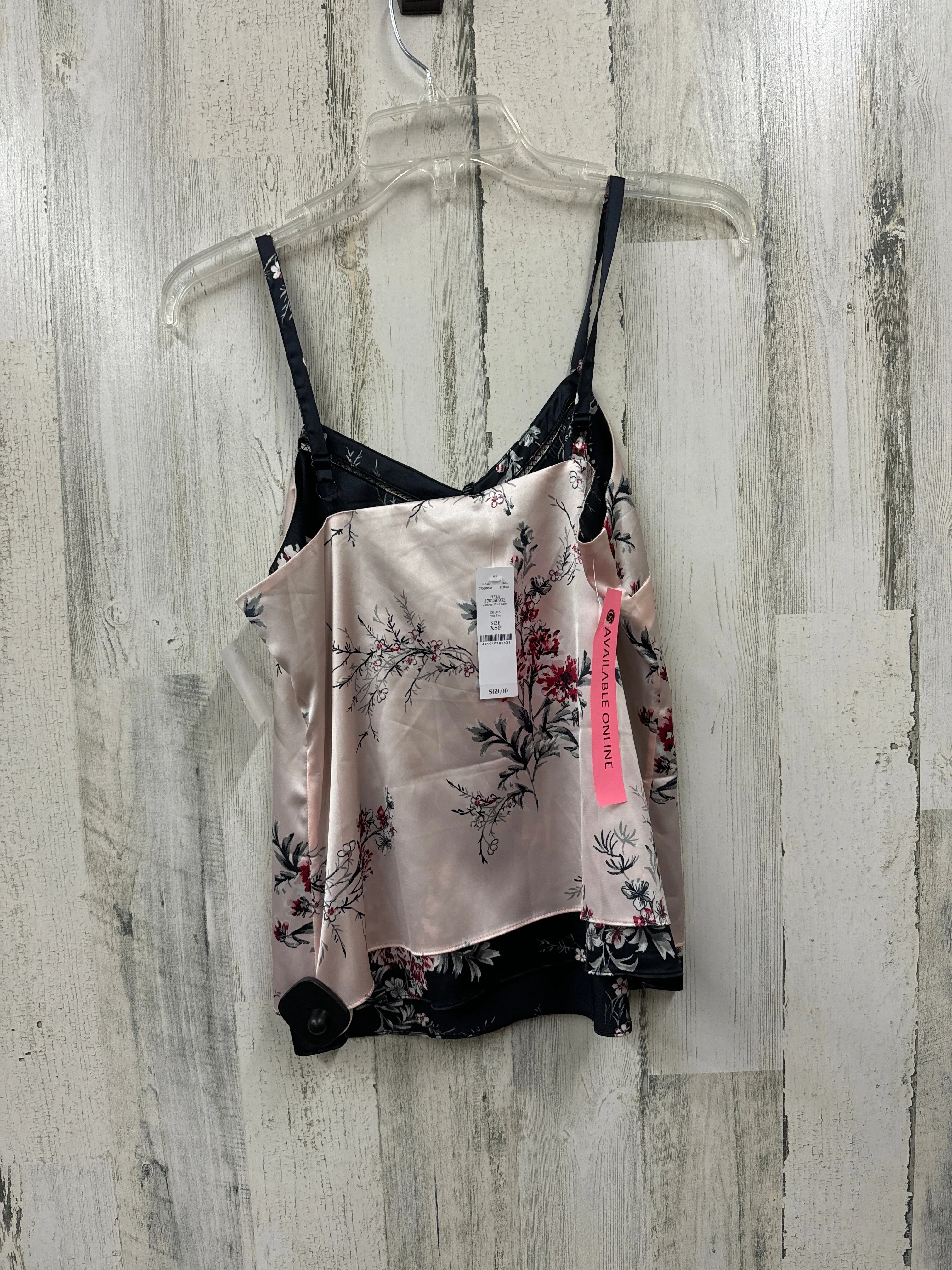 Black & Pink Top Cami White House Black Market, Size Xs