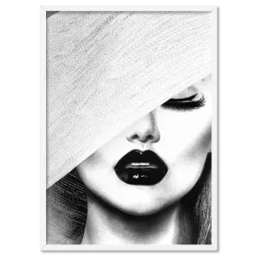 Black & White Glam Portrait - Art Print