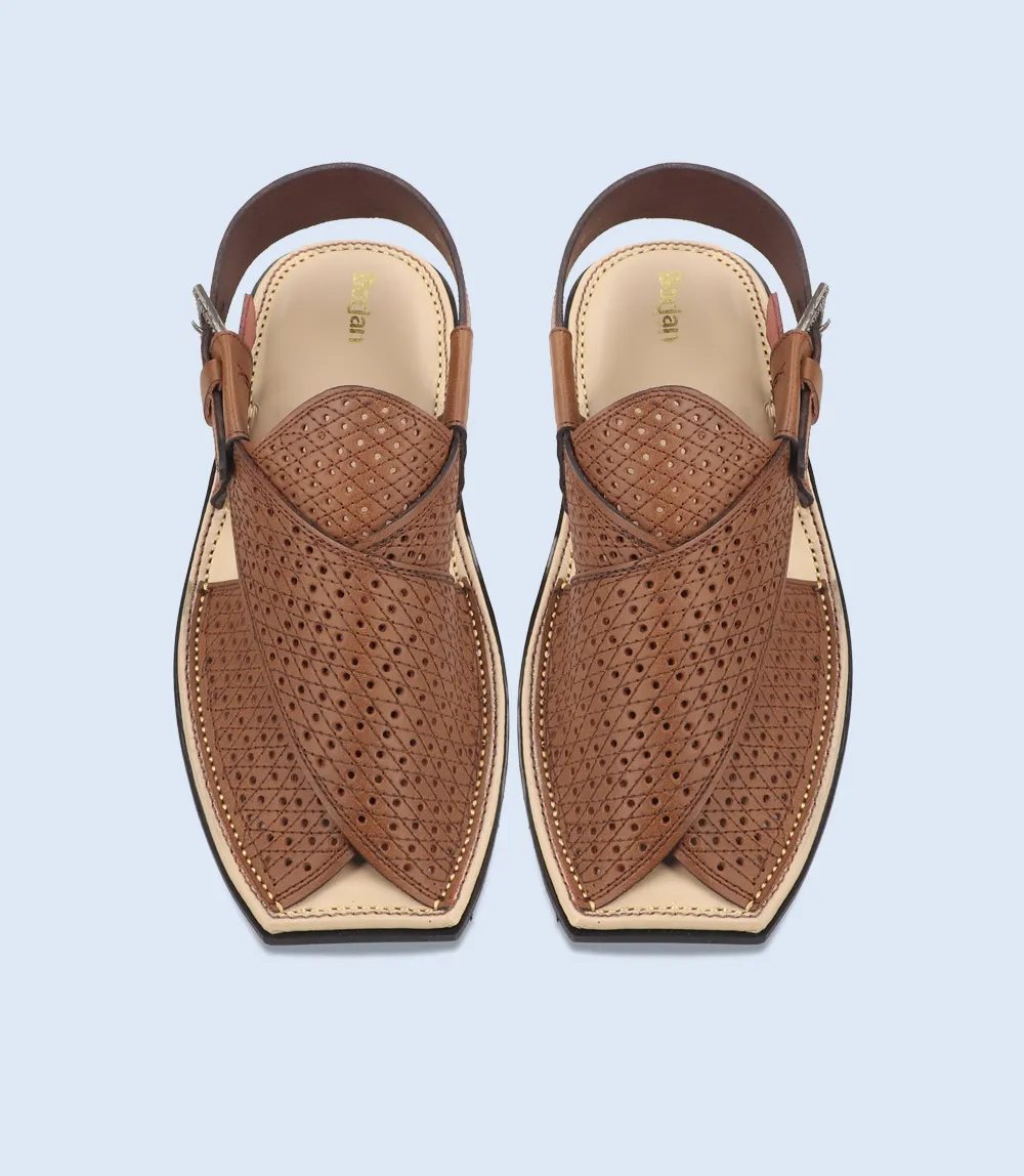 BM5508-BROWN-Men Peshawari