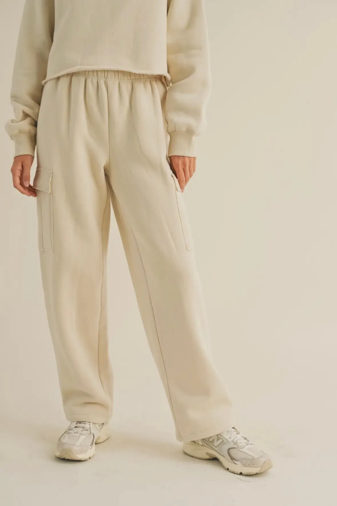 BROOKLYN CREAM SWEATPANTS