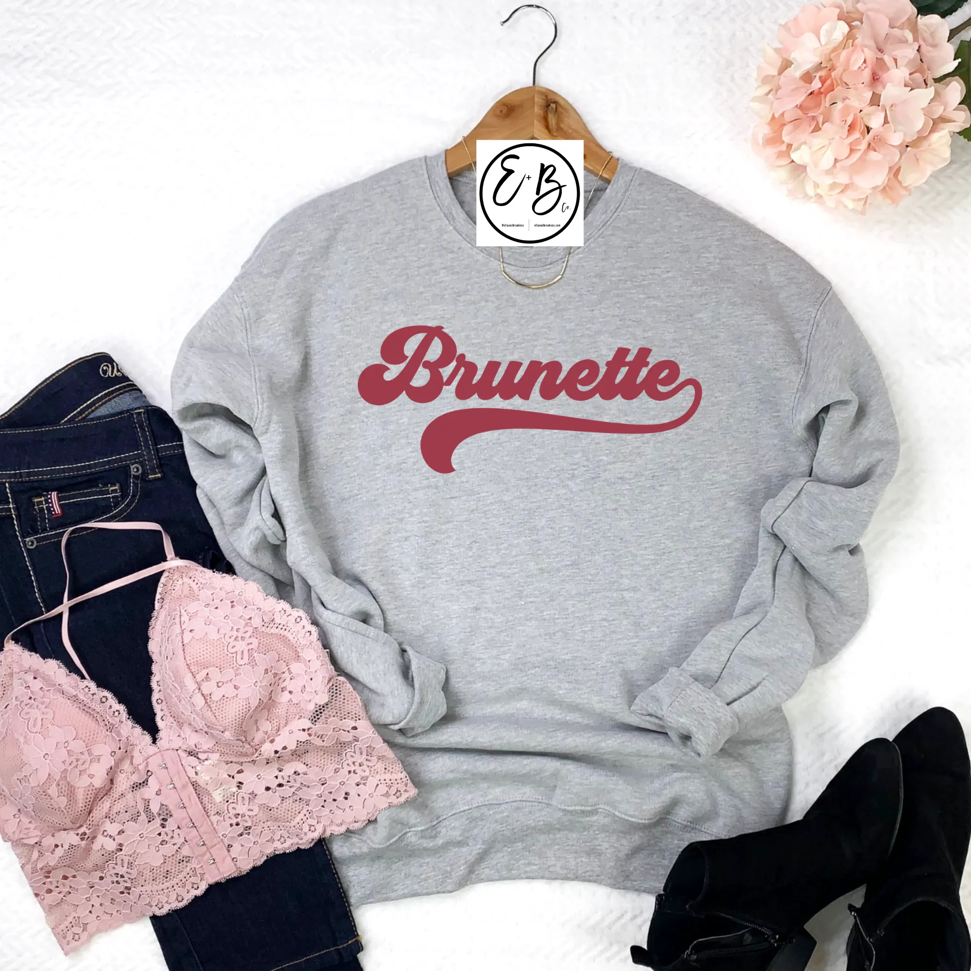 Brunette Unisex Crewneck Sweatshirt