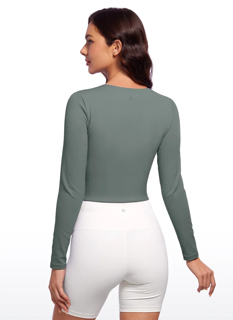 Butterluxe Double Lined Cropped Long Sleeves