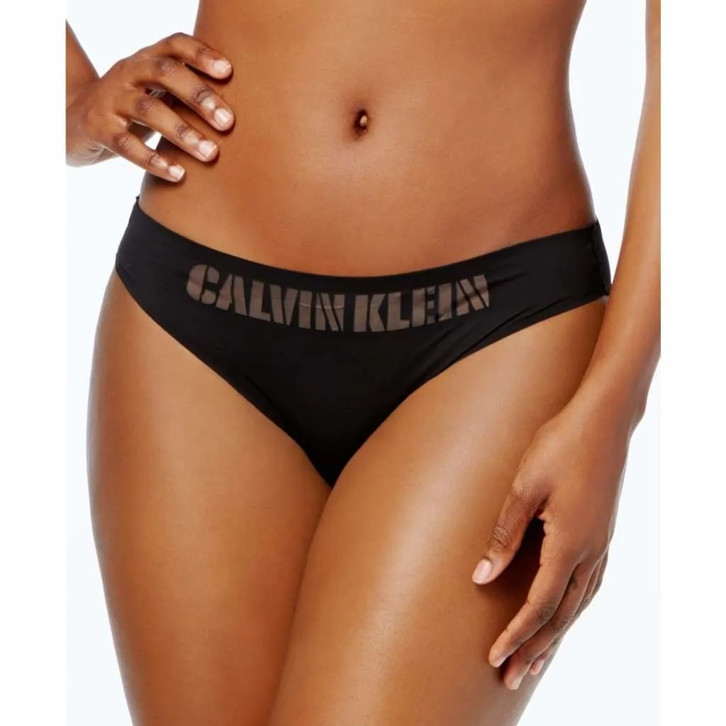 Calvin Klein QF1810 Logo-Waist Laser Bikini SIZE XL X-LARGE Black NWT