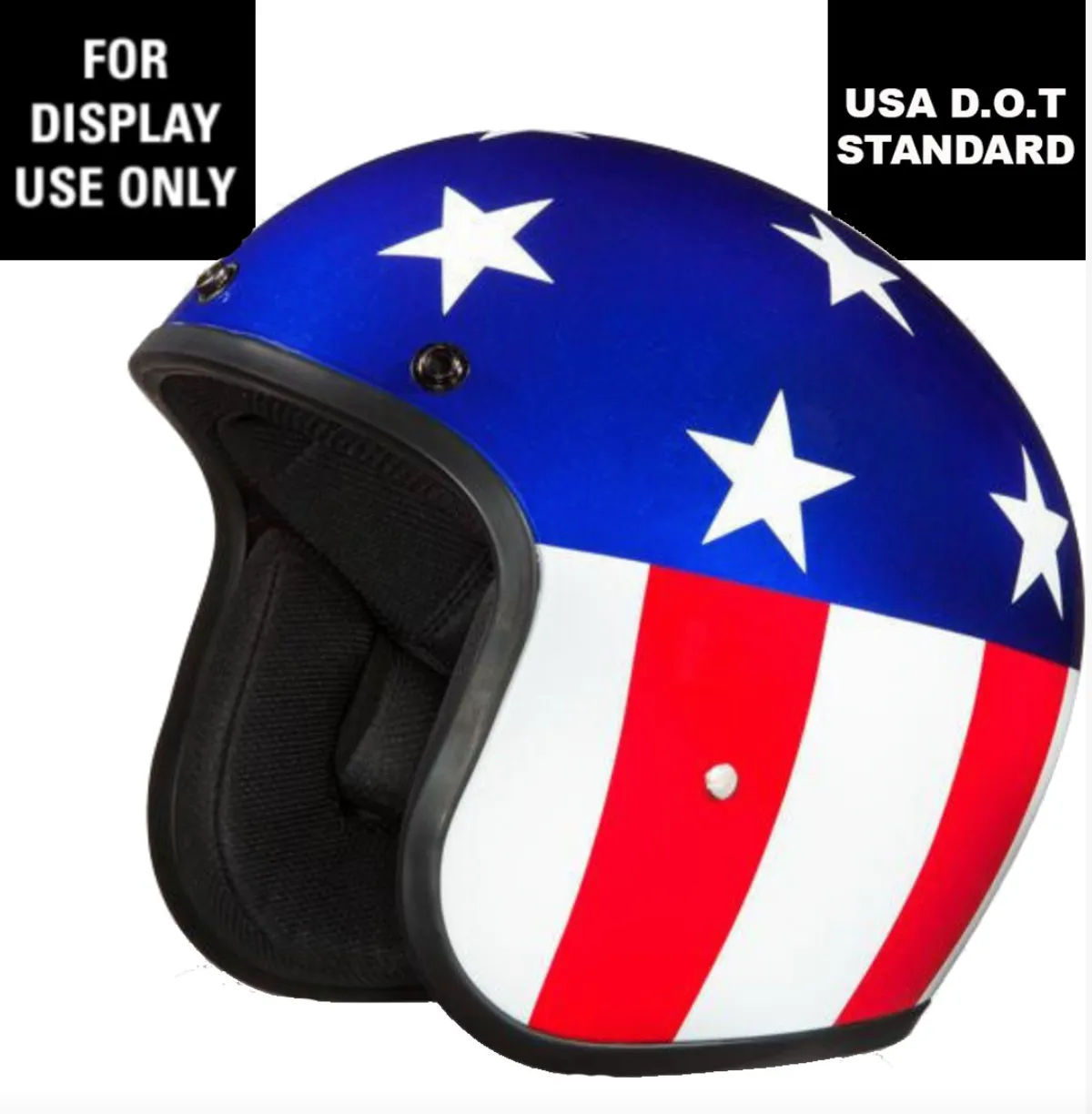 Captain America - Daytona Low Profile D.O.T. Open Face Helmet