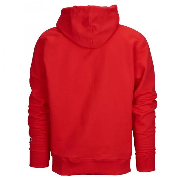 CHAMPION - Men - Script Print Pullover Hoodie - Team Red Scarlet