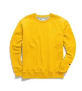 Champion Men's Powerblend Fleece Pullover Crew Team Gold