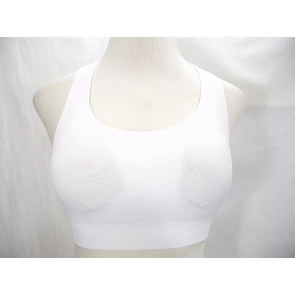 Champion N9169 9169 Wire Free Racerback Sports Bra Size LARGE White