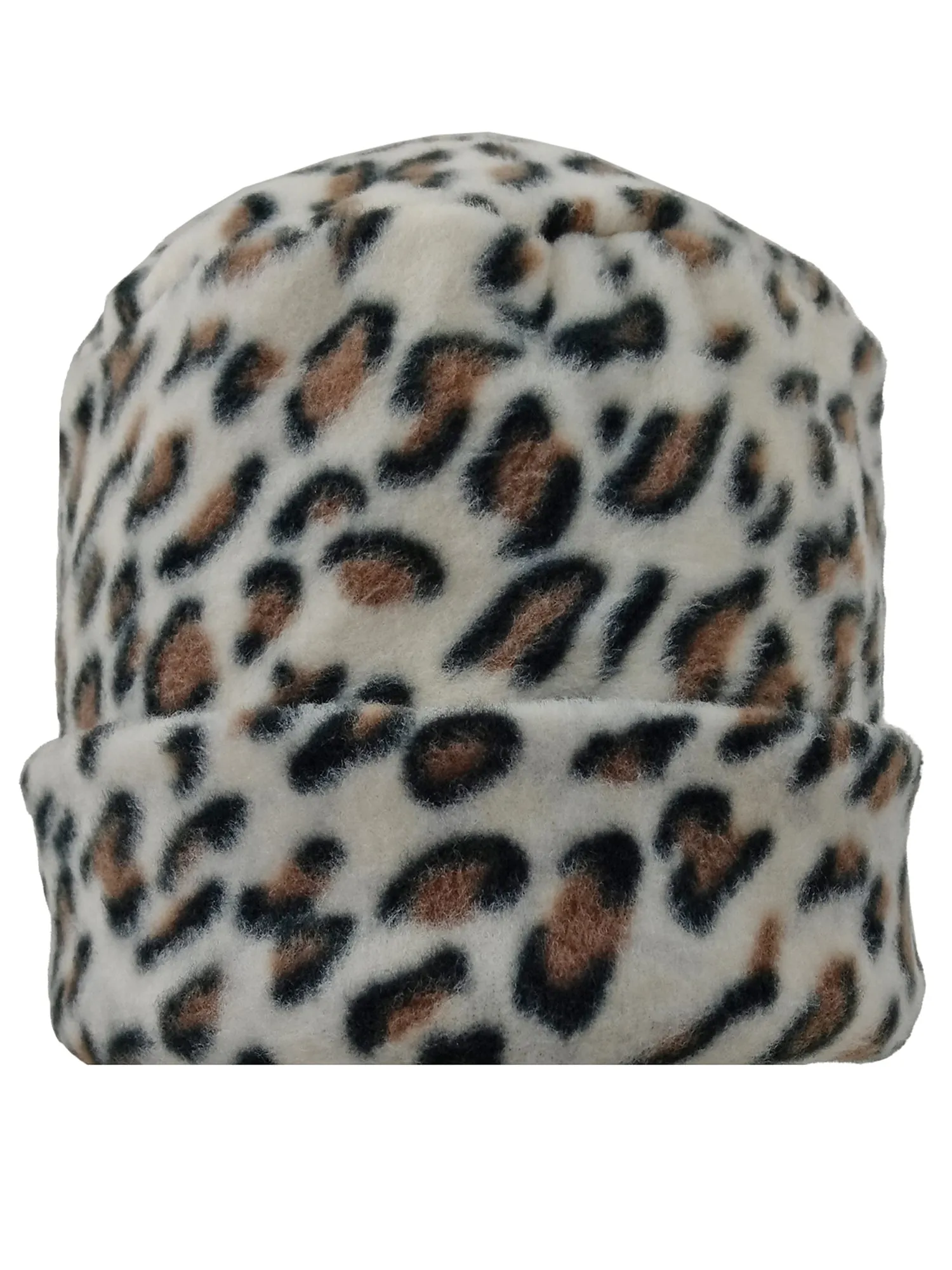 Cheetah Print Fleece 3 Piece Hat Scarf & Gloves Matching Set