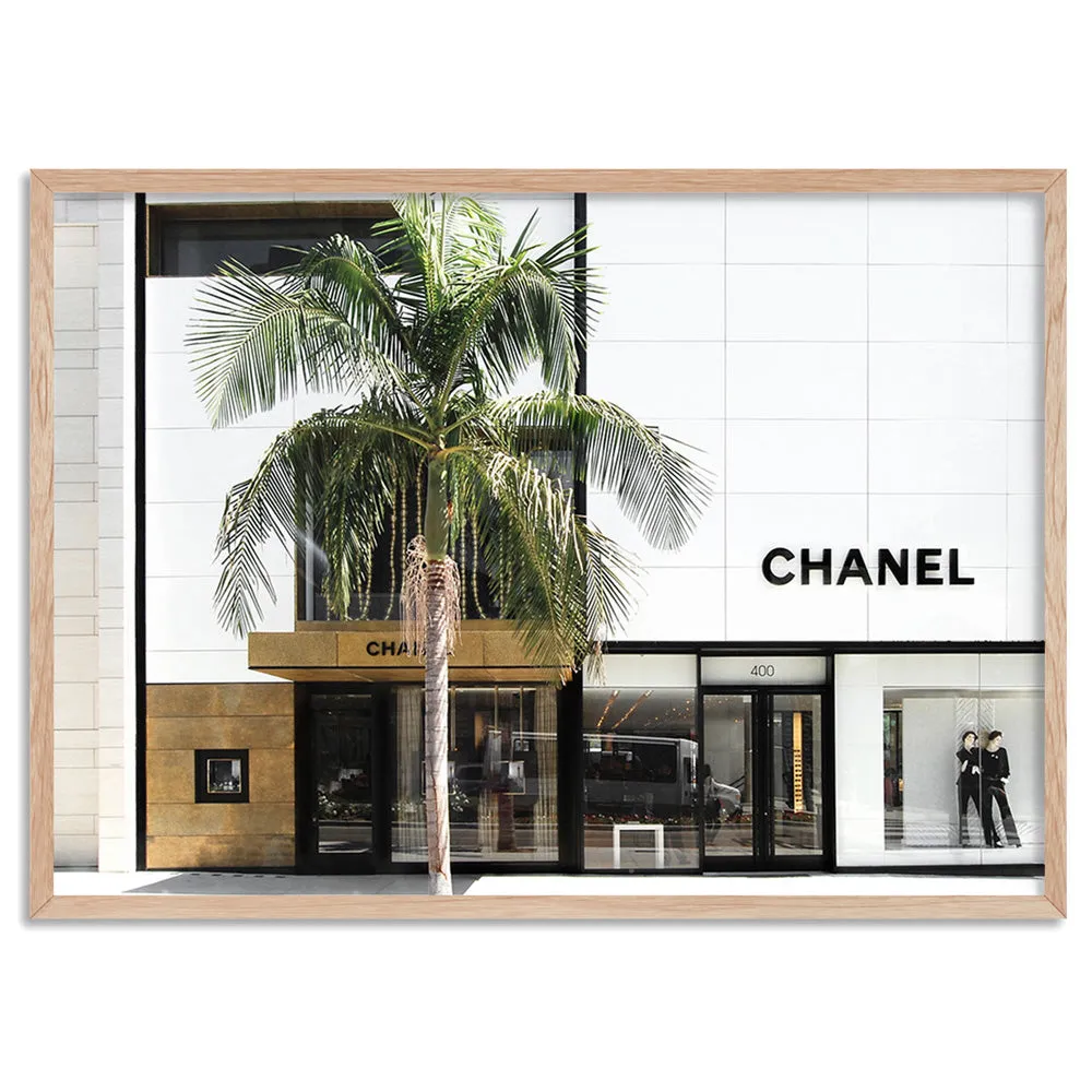 Coco Rodeo Drive in Landscape - Art Print