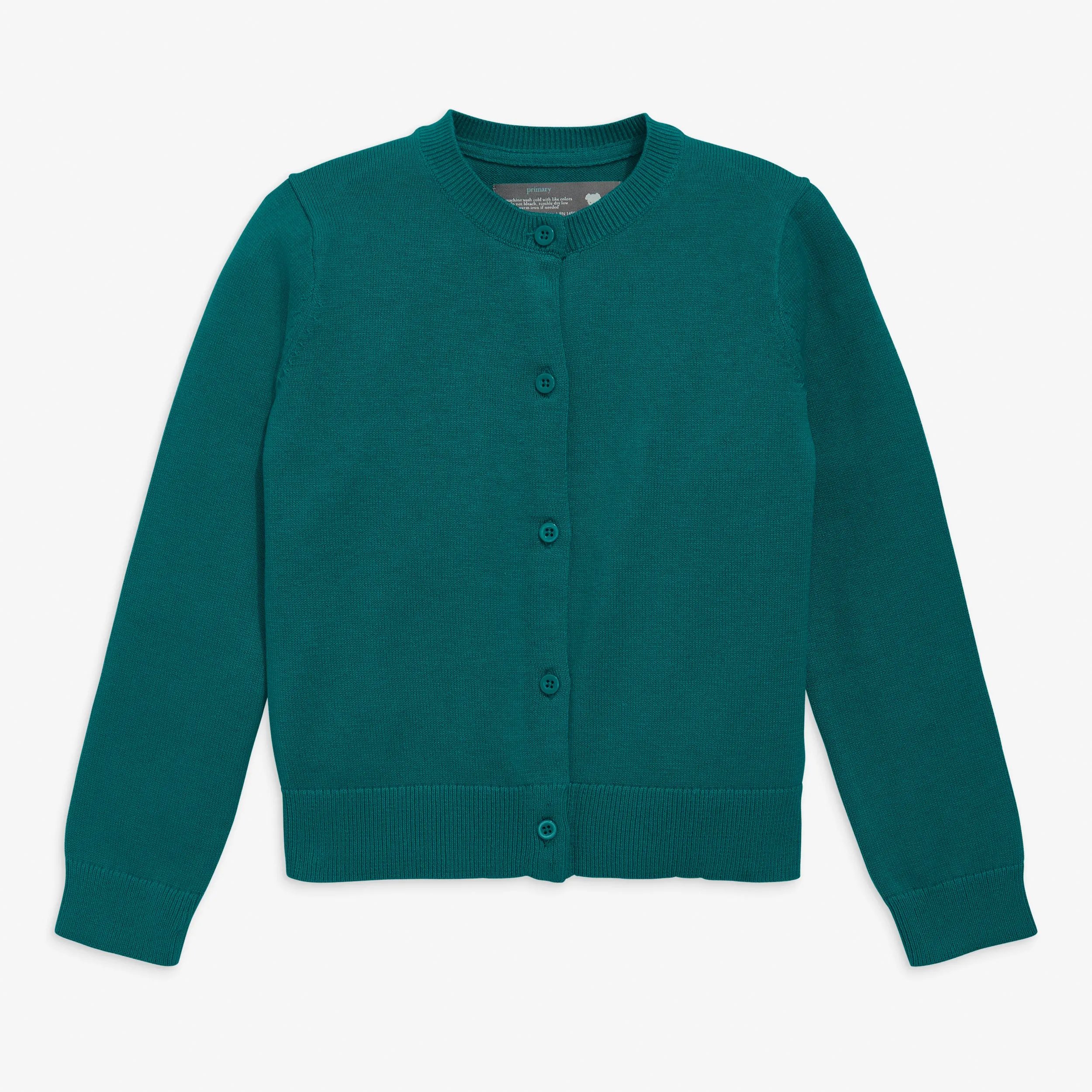 Cotton cardigan in seasonal colors