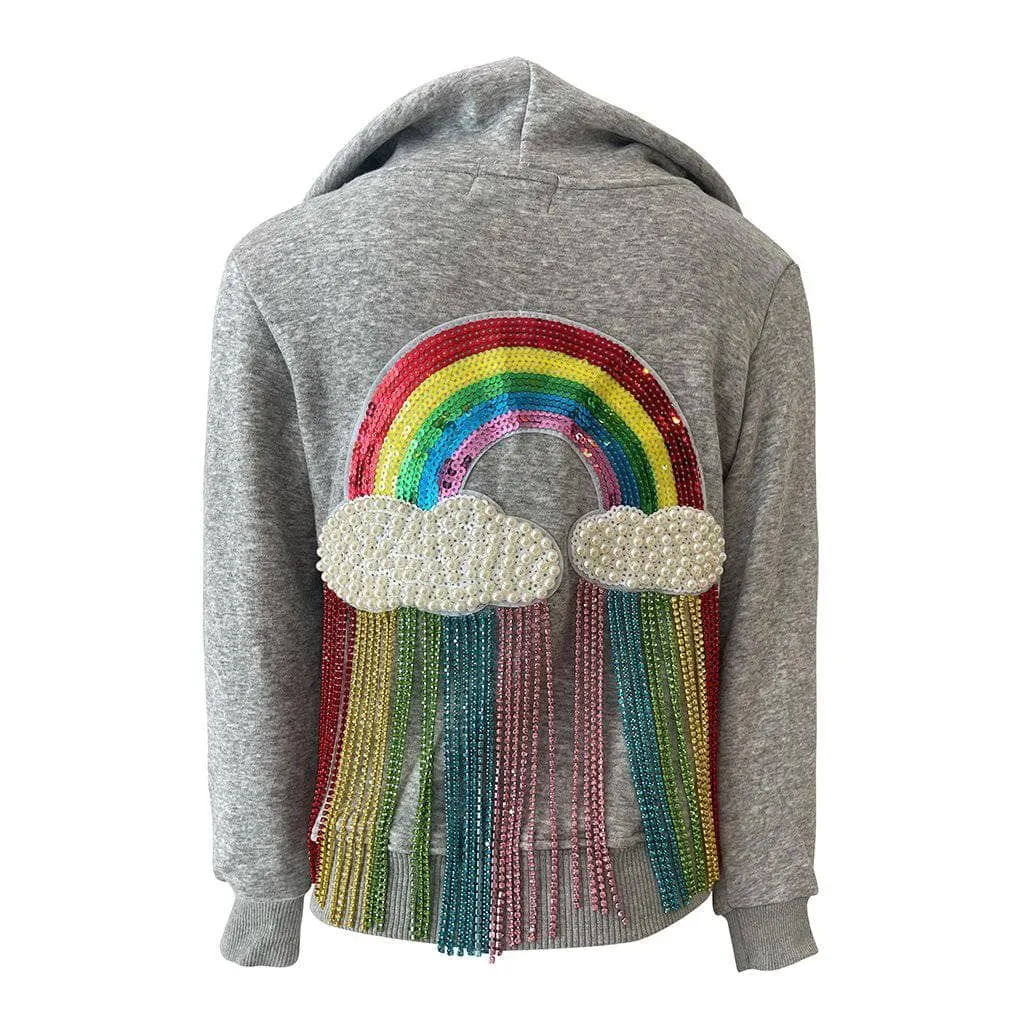 Crystal Rainbow Rain Hoodie