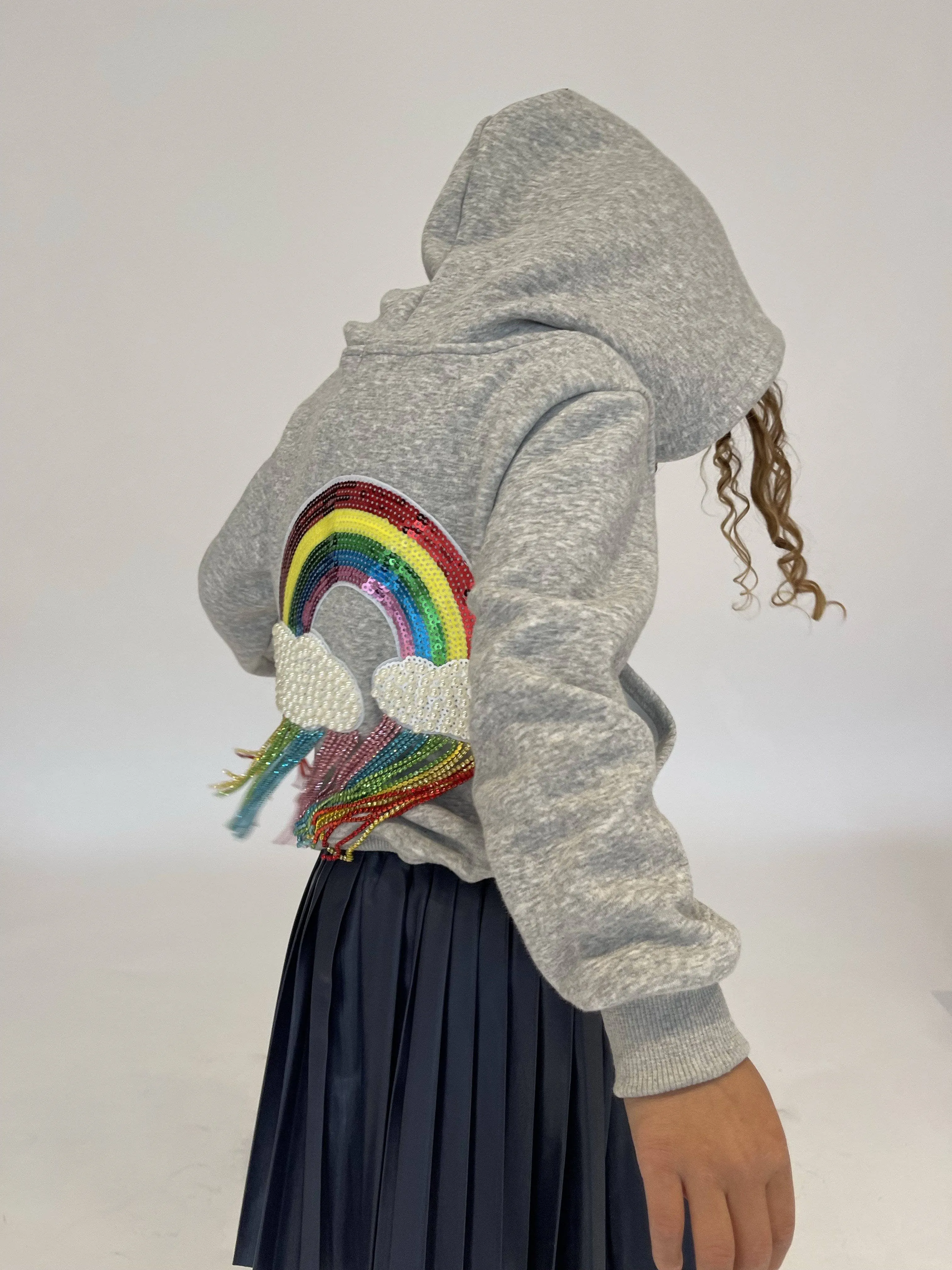 Crystal Rainbow Rain Hoodie