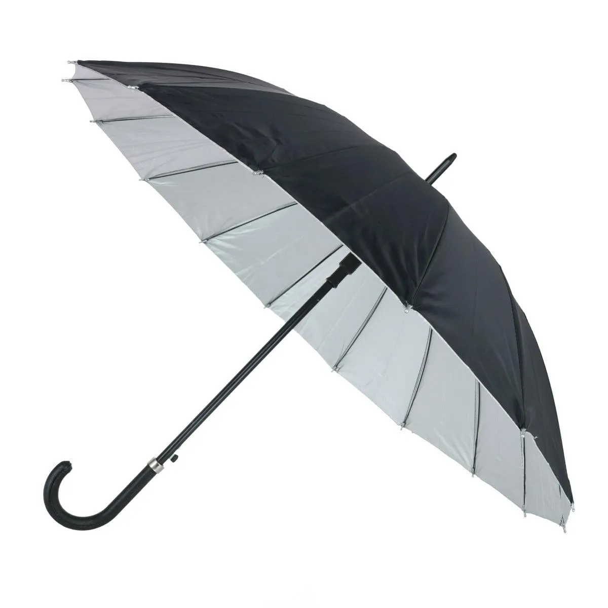 CTM® Adult Classic Black Crook Handle Golf Umbrella