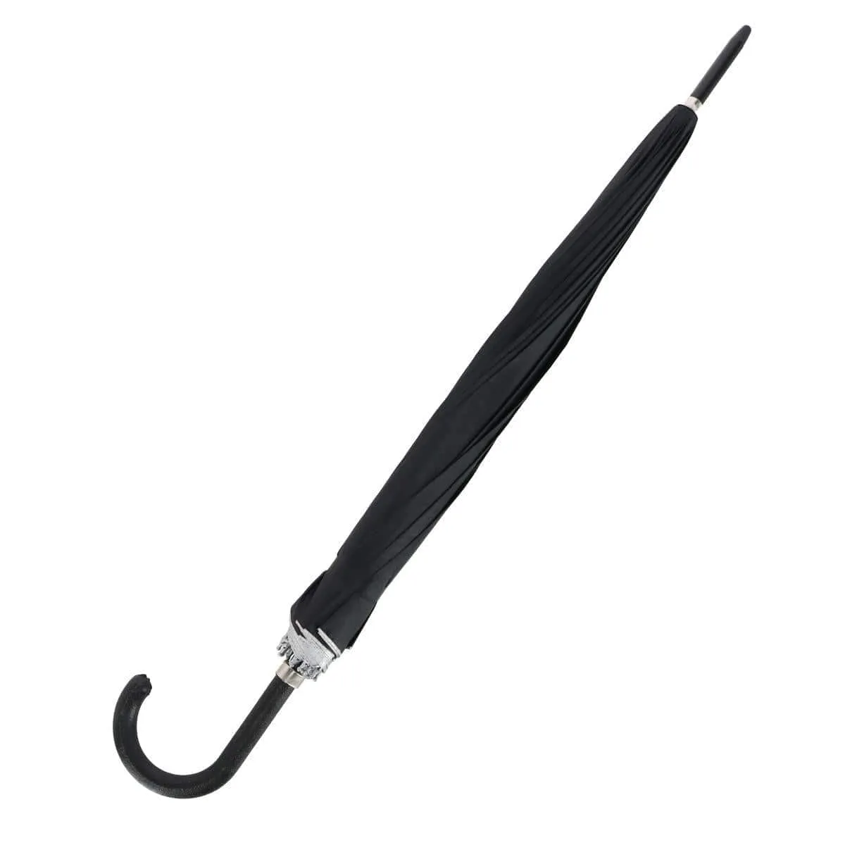 CTM® Adult Classic Black Crook Handle Golf Umbrella