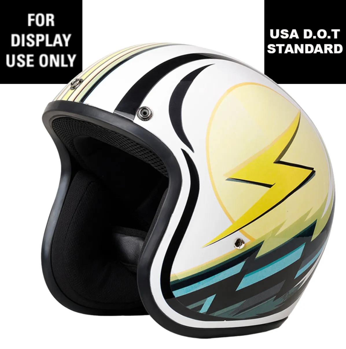 Daytona Lightning Low Profile Open Face D.O.T. Helmet