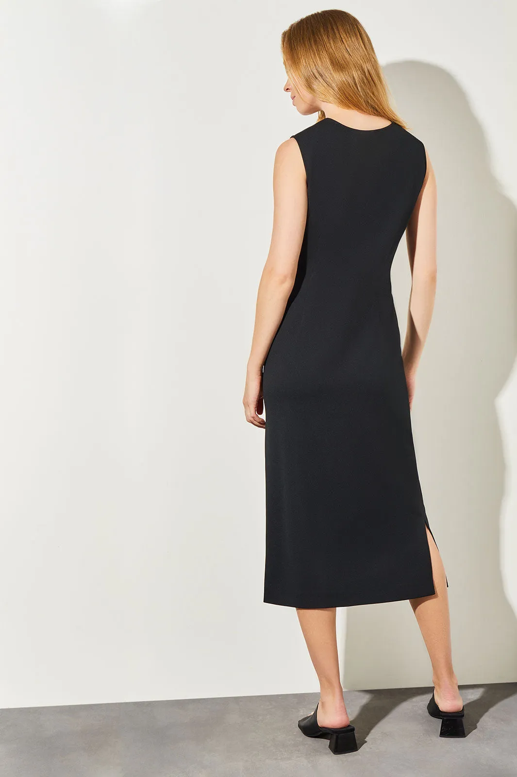 Deco Crepe Sheath Dress