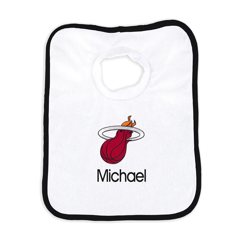 Designs by Chad and Jake Miami HEAT Custom Infant Pullover Bib