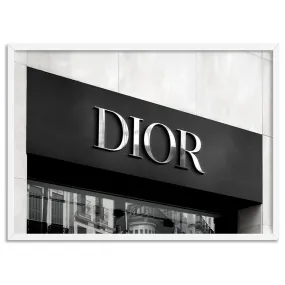 Dior Entrance Landscape B&W - Art Print