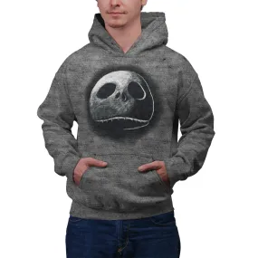 Disney Nightmare Before Christmas Sketch Face Unisex Pullover Hoodie