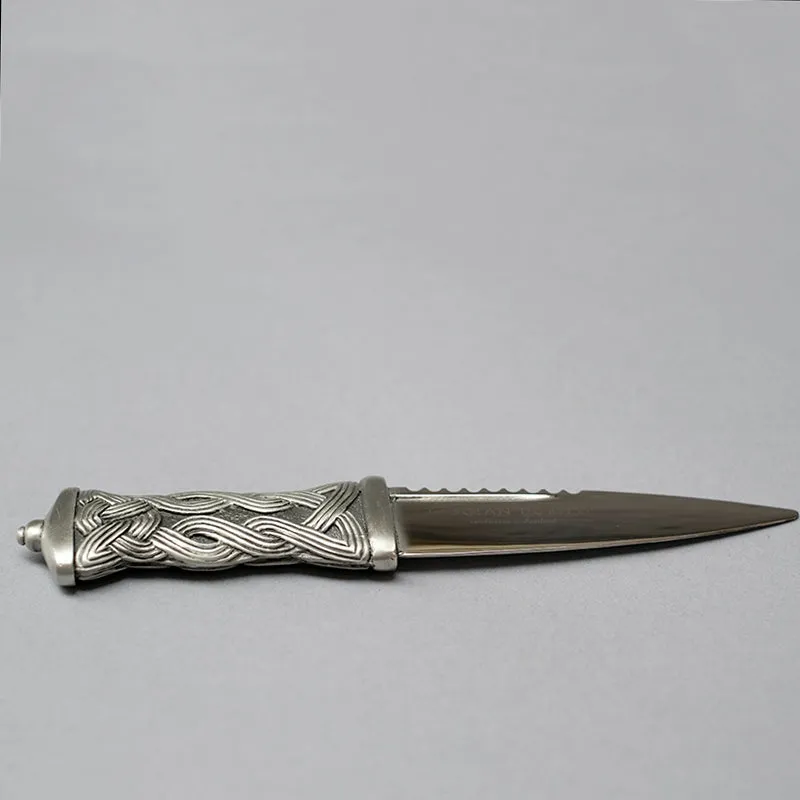 Dress Sgian Dubh with Pewter Celtic Design Handle