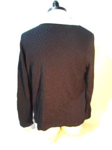 DRIES VAN NOTEN PINWHEEL COTTON ALPACA Sweater BLACK L Mens Jumper