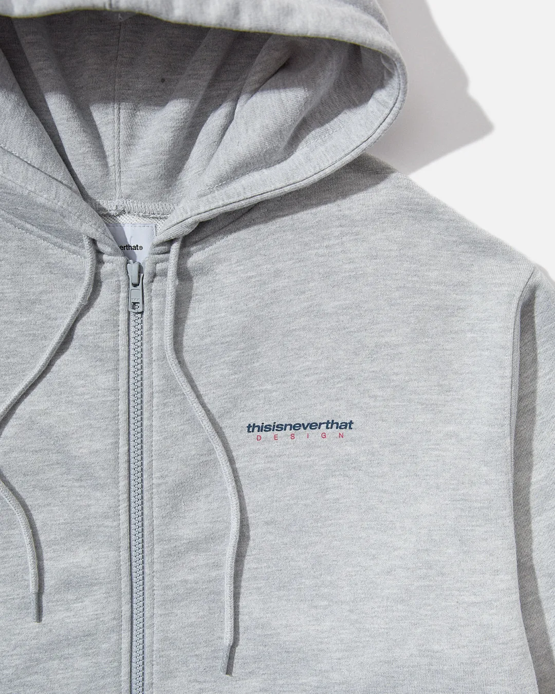 DSN-Logo Zip Hoodie - Heather Grey