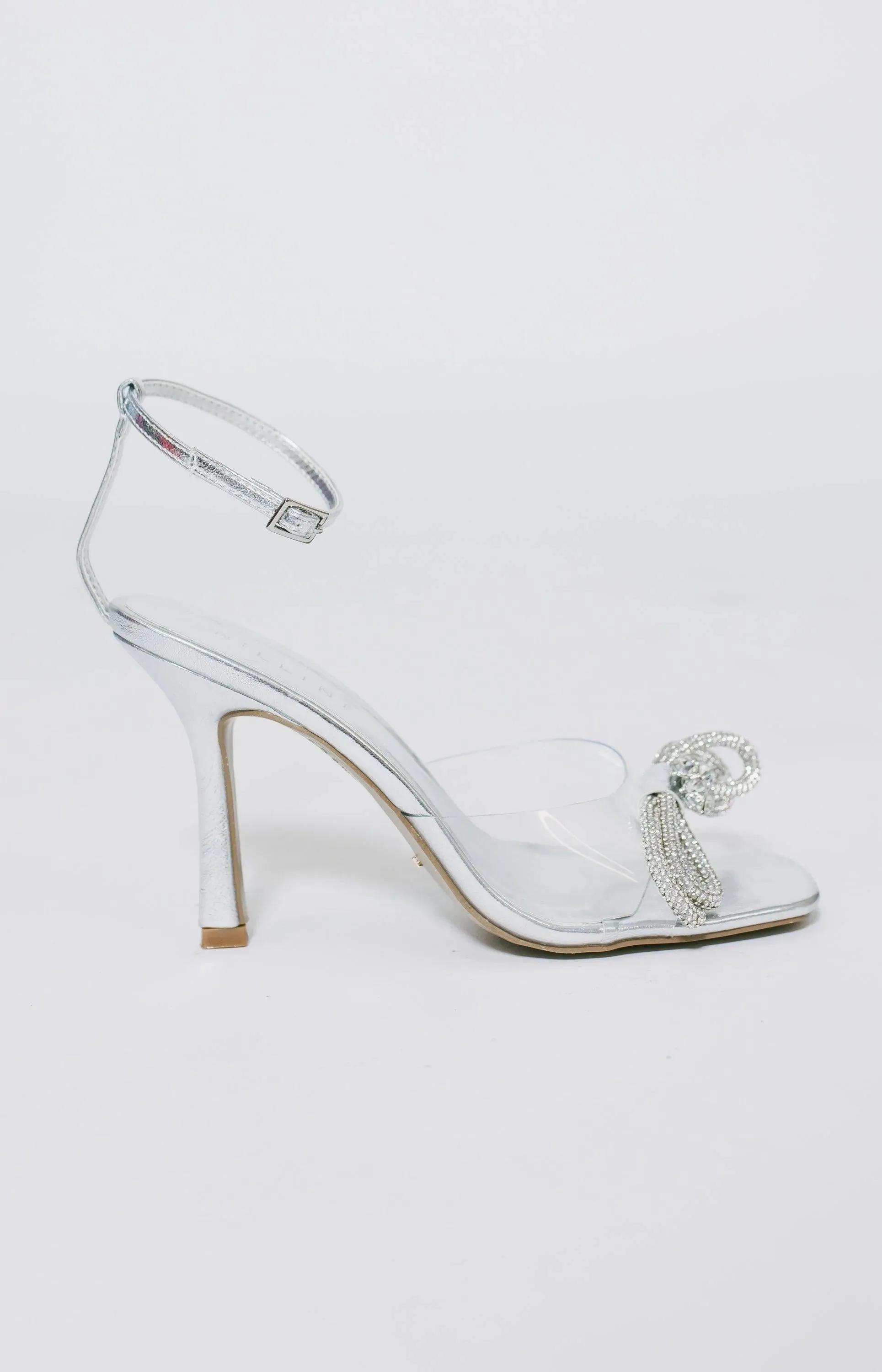 Elarni Heels - Clear/Silver