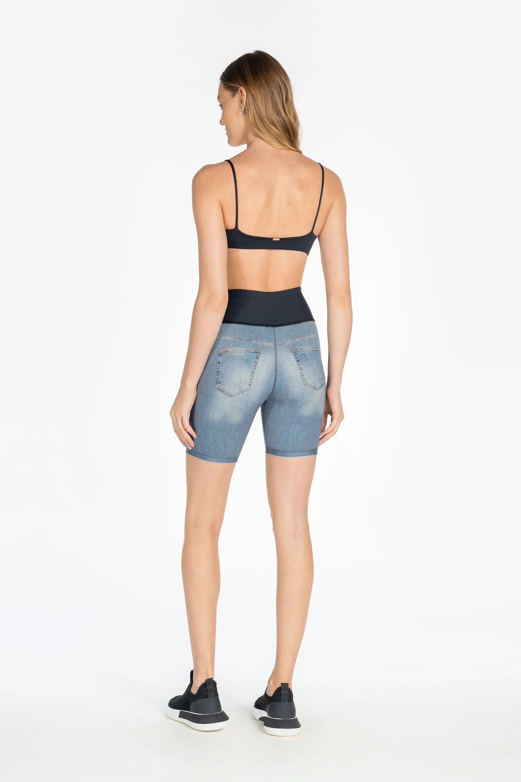 Energy Reversible Denim Bermuda Shorts