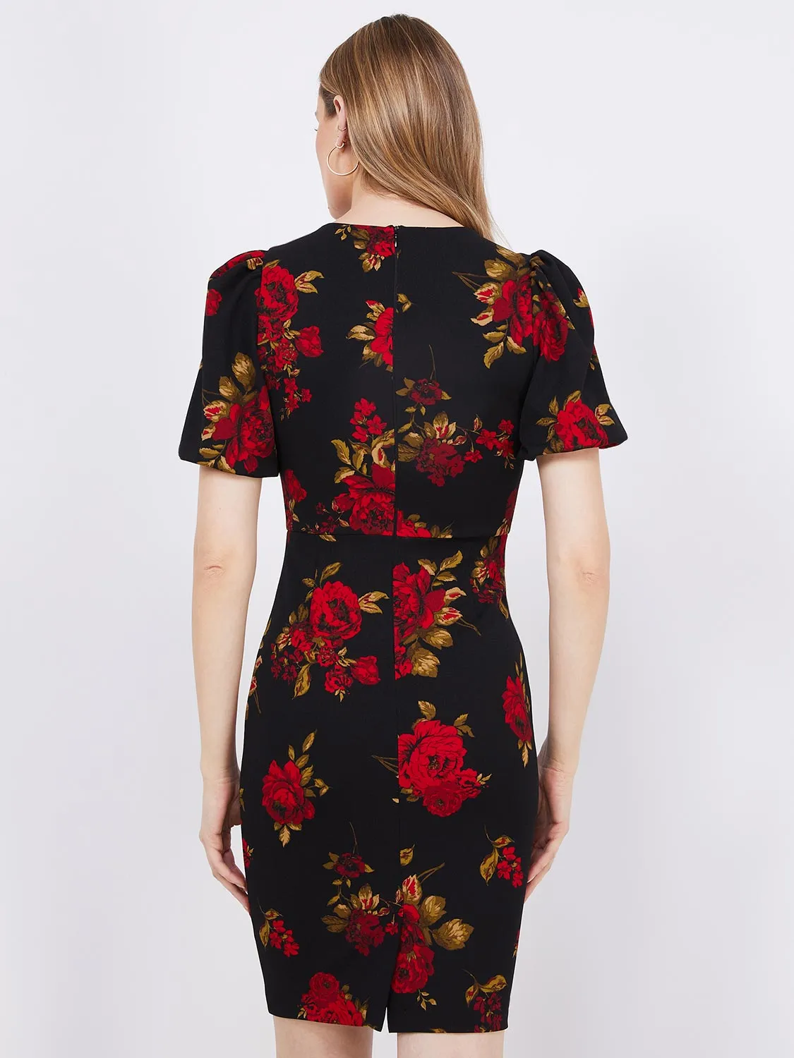 Floral Print Sheath Dress