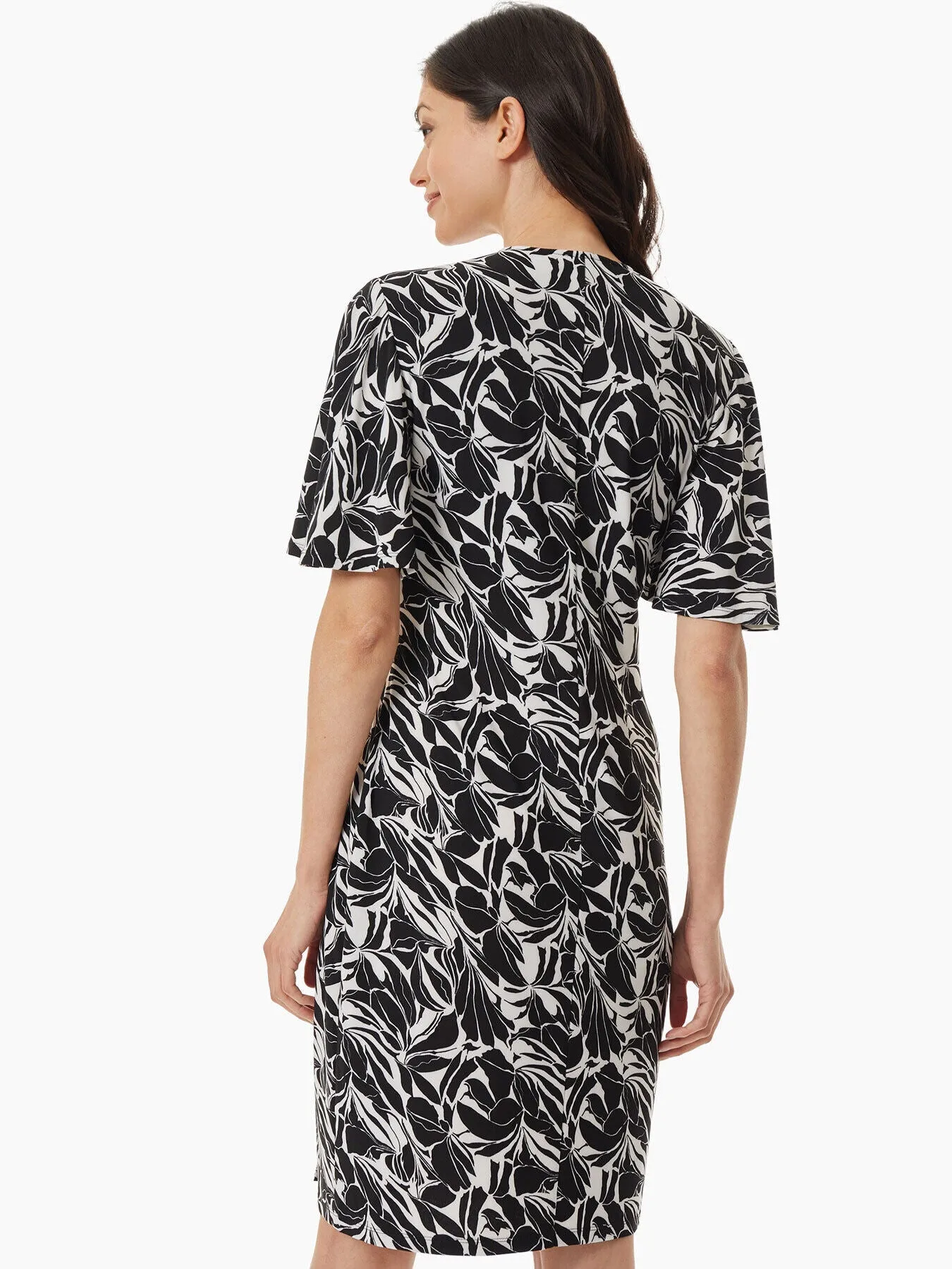 Flutter Sleeve Wrap Dress