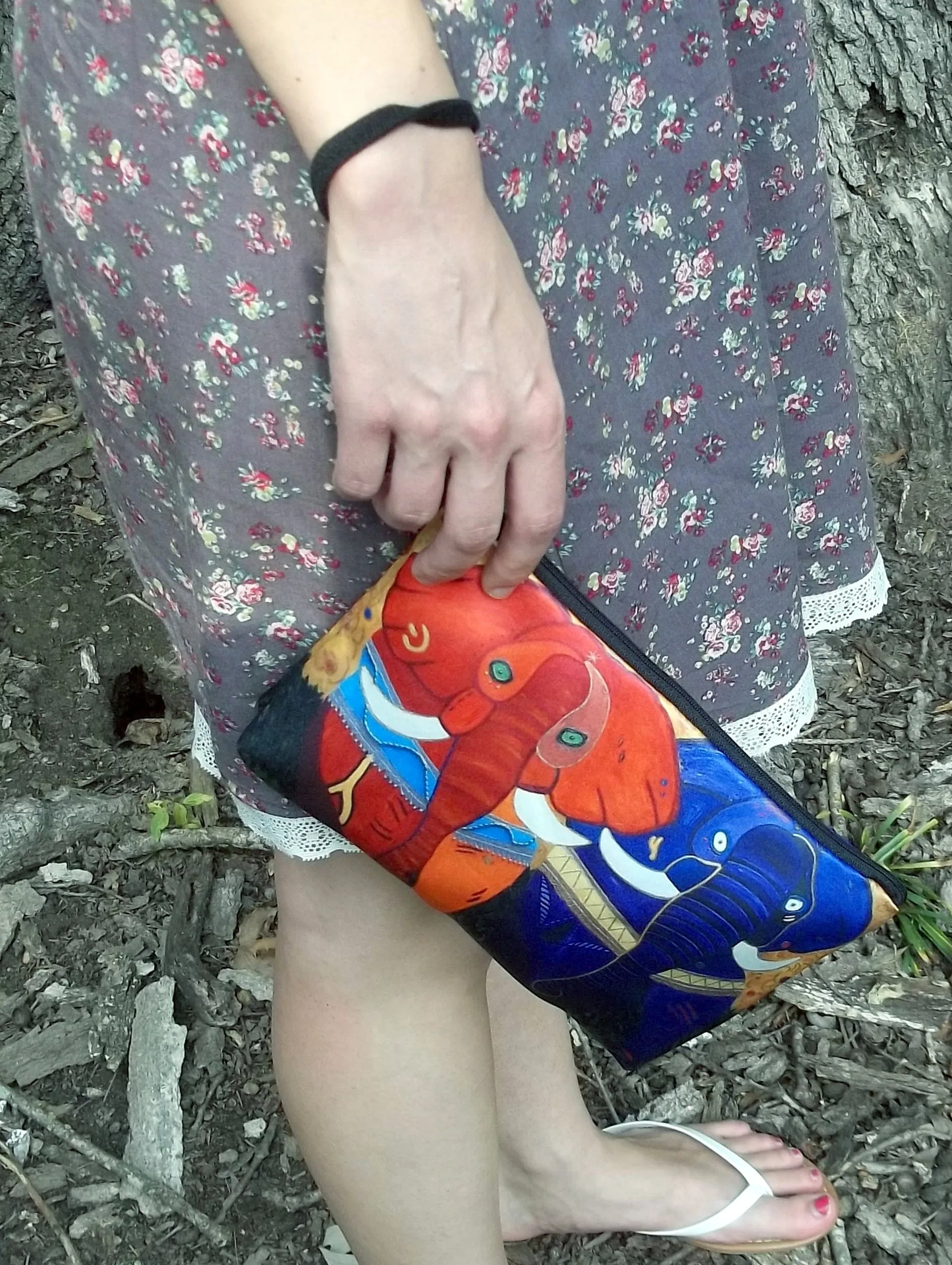 Frog Paw Pouch- Kaleidoscope