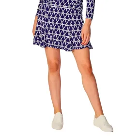 G Lifestyle Nautical 17-Inch Flare Skort - True Navy