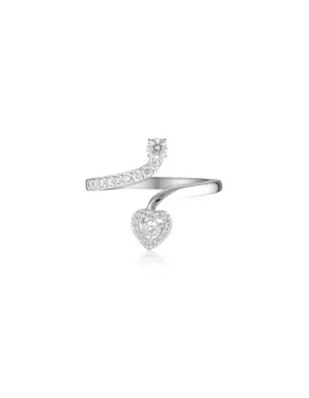 Georgini Signature Sealed With A Kiss Ring - Silver