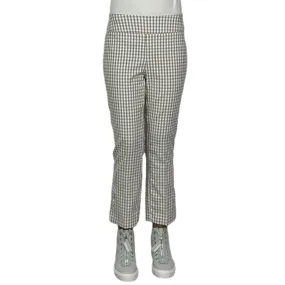 GINGHAM TECHNO CROP PANT