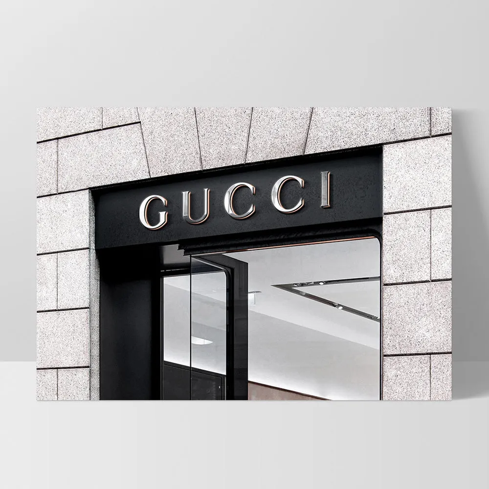 Gucci Entrance Landscape B&W - Art Print